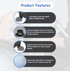 Portable Shampoo Basin Hair Wash - Kaleurrier Hair Washing Station Shampoo Tray for use at Home for Sink Bathtub - Tear-free Rinser for Baby Toddler Kids Elderly Bedridden Disabled Patient(Grey)