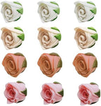 Confect Edible Rose Toppers – Edible Roses for Cake, Cupcake & Doughnut Decorating – Elegant Ombre Floral Toppers for Desserts- Vegan, Dairy-Free, Palm Oil-Free - Pack of 12