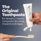 Venneir® Professional Toothpaste for Veneers, Implants, Bondings, Crowns & Sensitive Teeth — Stain Removing, Whitening, Natural, SLS Free, Pro Enamel Repair