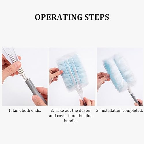 20Pcs Flash Dust Magnet Refill Fluffy Duster Refill Feather Duster Disposable Duster Refill Hand Duster Refill Replacement Duster Head With 20Refills Dusters For Cleaning Products