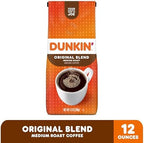 Dunkin’ Original Blend Medium Roast Ground Coffee, 12 Oz. Bag