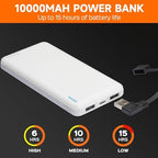 Heated Hand Warmer Pouch, PU Leather Electric Heated Hand Muff, With10000mAh Rechargeable Power Bank Hand Warmer, 3 Levels Heating for Football, Hunting,Fishing,Camping.(Power Bank Included)