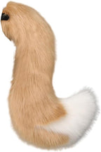 Furry Fox Wolf Tail Animal Costume Accessories Kawaii Faux Fur Tail Cosplay Props for Halloween Dress-up Party