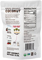 Mavuno Harvest Coconut Chips Dried Fruit Snack | Unsweetened Organic Dried Coconut Strips | Gluten Free Snack | Healthy Snacks for Kids & Adults | Vegan, Non GMO, Direct Trade | 1 Pound Resealable Bag
