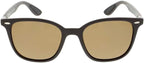 HIS HPS08118-3 Sunglasses, Green With Silver Flash Pole