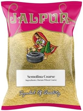 Jalpur Millers Semolina Combo Pack - Semolina Yellow Coarse 300g - Semolina White Fine 500g (2 Pack)