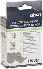 Drive Medical Walker Ski Glides, Black, 1 Pair