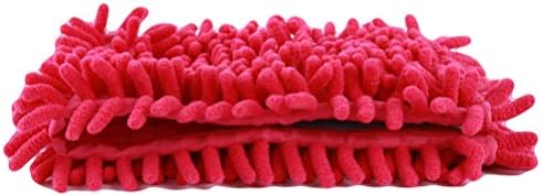 Home Cleaning Pad Coral Velet Refill Household Dust Mop Head Replacement Floor Soft Texture Practical Tool (Red)