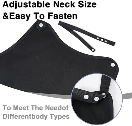 3 Pack Adult Bibs for Elderly Women Men Clothing Protector with Crumb Catcher Reusable Waterproof Adjustable