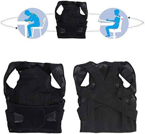 Orthopedic Corrector Corset for Children Back Brace Scoliosis Clavicle Support Belt Waist Trainer Unisex,Black-X-Small