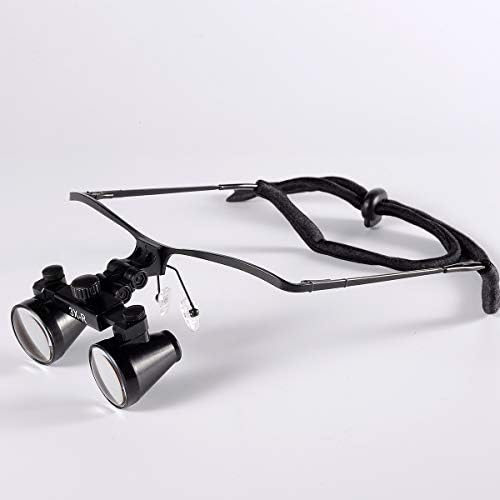 2.5X 3X 3.5X Optional Half Frame Binocular Surgical Dental Loupes with Led Headlight (Magnification:2.5X, Working Distance:L(440-540 mm))