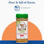 Chef Paul Prudhomme's Herbal Pizza and Pasta Magic Seasoning - Parmesan Cheese, Italian Herbs & Spices - No Salt & MSG-Free - Ideal for Pizza, Pasta, Soups, Salads, & More - 3oz (Pack of 1)