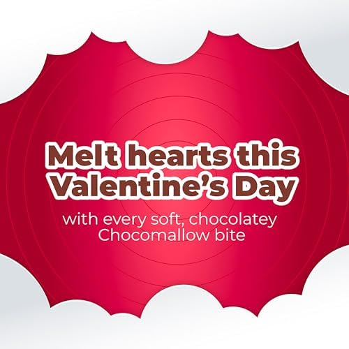 Colombina Valentine’s Day Chocolate Covered Marshmallow Cookies Sweet Gift Treat Classic Chocolate Mallows for Parties Valentine’s Snacks and Gifts 3.2 oz (Pack of 1)