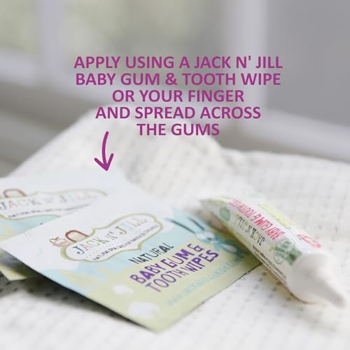 Jack N' Jill Baby Gum & Tooth Oral Gel for Teething Babies - Gentle Teething Essentials with Natural Chamomile & Calendula, No Added Sugars, Suitable for 4 Months & Upp - 0.5 oz (15g)