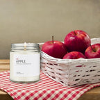 1OAK Apple Candle - Soy Wax Scented Candles (Apple) - Soy Candles for Home Scented - Long Burning Premium - Hand-Poured (7oz)