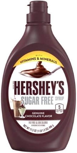 Hershey's Sugar Free Chocolate Syrup (Pack of 2)