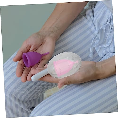 FOMIYES 2pcs Pacifier Box and Storage Case Compact Silicone Holder for Easy Travel and Organization Lightweight and Portable Design for Women s Period Essentials