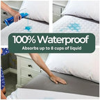 Hygge Sheets®️ Organic Washable Incontinence Bed Pads with Tucks - 100% Waterproof Reusable Mattress Protector Underpads - Rayon derived from Bamboo - King