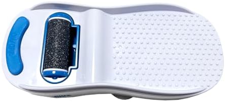Salon Step Pedi Polisher – Hands-Free Foot Exfoliator for Shower or Dry Use, Waterproof Smoother with 360 Spinning Buffer, Suction Base for Stability, at-Home Pedicure Tool