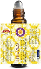 Deve Herbes Thieves Multipurpose Undiluted Essential Oil Blend 100ml (3.38 oz) with Pre-Diluted Ready-to-Use Roll-on 10ml (0.33 oz)