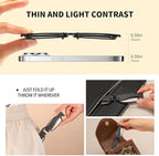 3 pack Folding Reading Glasses Portable Pocket Readers Slim thin Compact TR90 Travel BlueLight Blocking Women Men