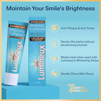 Lumineux Teeth Whitening Toothpaste 2 Pack Peroxide Free Enamel Safe for Sensitive Whiter Teeth, Fluoride Free, No Alcohol, Artificial Colors, SLS Free Dentist Formulated - 3.75 Oz