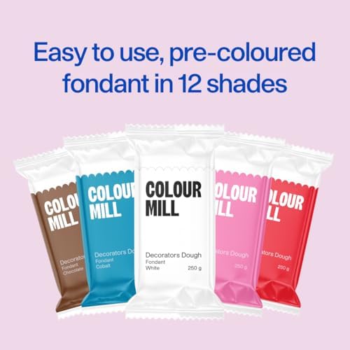 Colour Mill Decorators Dough Edible Cake Covering | Easy-to-Roll, Easy-to-Drape Fondant | Vanilla-Flavored Sugarpaste - 8.8 Ounce Green