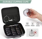 Cupping Set Professional Chinese Acupoint Cupping Therapy Sets Portable, Suction Hijama Cupping Set with Vacuum Magnetic Pump Cellulite Cupping Massage Kit 22-Cup Travel Case