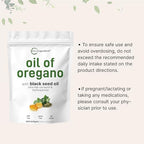 Micro Ingredients Oil of Oregano Softgels, 300 Count | 2 in 1 Formulated with Black Seed Oil | 4X Strength Carvacrol & Thymoquinone | Plant Based, Non-GMO