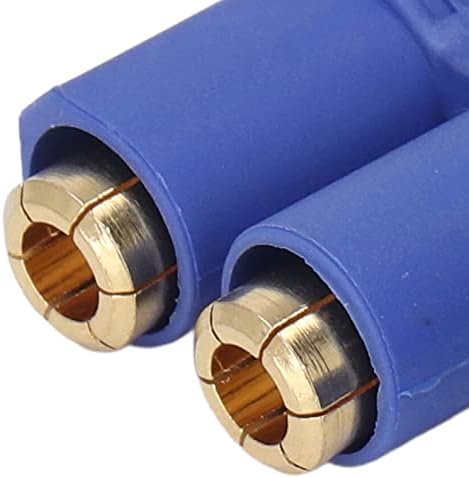 EC8 Plug, 10 Set 8mm Brass Gold Plated Male Female Connector Plug with Housing for Battery Start,EC8 Connector EC8 Battery Connector Plugs for RC ESC Battery Device Electric Motor