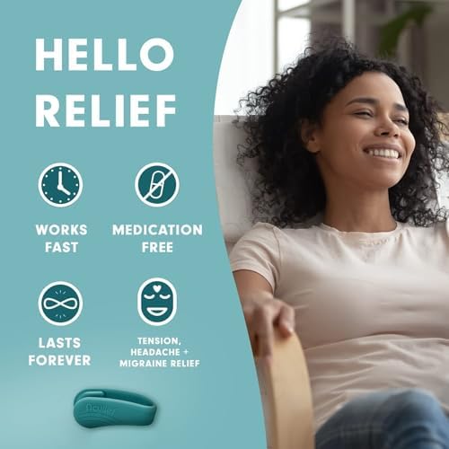 Aculief Acupressure Hand Clip - Stress Management & Hand Pressure Point Clip - On-the-Go Stress Support X-Small, Teal