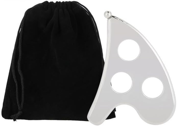 Stainless Steel Gua Sha Scraping Board – Pain Relief Muscle Scraper Massage Tool for Body & Face