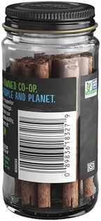 Frontier Co-op Cinnamon Sticks, Whole 2.75", 1.02 oz - Korintje Cinnamon for Mulled Drinks, Cider, and Tea