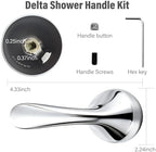 Shower Handle Replacement,Delta Shower Handlet,for Delta 13/14 Series Tub Faucet RP48717,Chrome