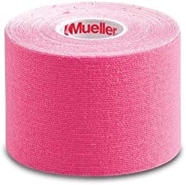 Mueller Kinesiology Tape Pre Cut Strips Pink Roll