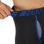Hanes Men's Underwear Boxer Briefs Pack, 3-Pack, Total Support Pouch, Long or Short-Leg Boxer Briefs