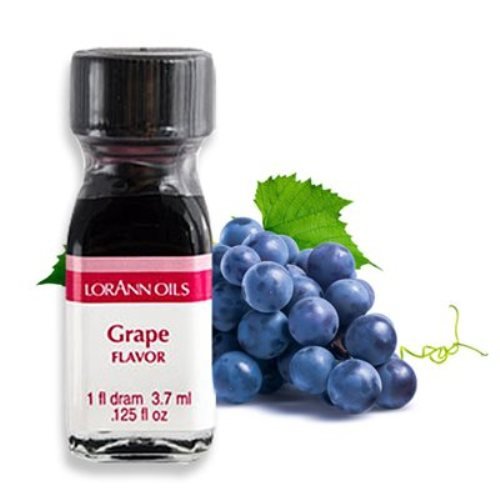LorAnn Oils Super Strength Flavoring - Used For Candy Making, Flavoring Extracts, Baking, Hard Candy, & Flavor Oils - Bold, Natural Flavors 4X Stronger Than Extracts - Grape, Pack of 2, 0.125 fl oz