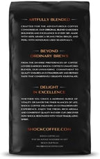 Shock Coffee Whole Bean, The Strongest Caffeinated All-Natural Coffee, Up to 50% more Caffeine. 1 pound