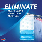 DampRid Fragrance Free Hanging Moisture Absorber, 16 oz., 3 Pack - Eliminates Musty Odors for Fresher Air, Ideal Moisture Absorbers for Closet, 14% More Moisture Absorbing Power*