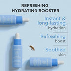 APIVITA Aqua Beelicious Hydrating Booster Serum | Hydrating, Soothing & Replenishing with Propolis, Honey, Hyaluronic Acid, Prebiotics & Flowers, 30 mL / 1 oz