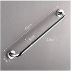 Safety Grab Bar，Polished Chrome Grab Bars for Bathtubs and Showers, Safety Anti-Slip Support for Bathroom Toilet Wall Mount Handrail, Disabled Elderly Children, Towel Holder/Silver/33Cm