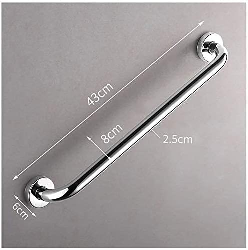 Safety Grab Bar，Polished Chrome Grab Bars for Bathtubs and Showers, Safety Anti-Slip Support for Bathroom Toilet Wall Mount Handrail, Disabled Elderly Children, Towel Holder/Silver/33Cm