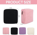 4Pcs Sanitary Napkin Storage Bag Period Bag for Teen Girls Pouch Portable Tampon Holder for Purse Period Pouch Menstrual Cup Pouches Sanitary Pads Organizer with Zipper for School