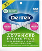 DenTek Deep Clean Bristle Picks,100 Each (Pack of 2) White