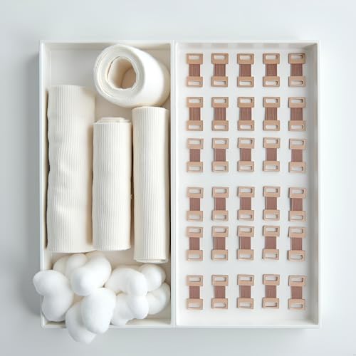 20Pcs Brown Elastic Bandage Clips Adhesive Bandages Bandage Wrap Clips Stretch Metal Clips, Replaceable Wrap Clips for Various Types Bandages and Bandaging Supplies
