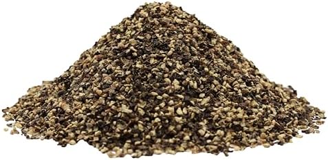 Black Pepper 10 MESH 1 Pound Bulk Bag -Heat Sealed to Maintain Freshness-Spice Seasoning-10M VERY COARSE Perfect for Rubs
