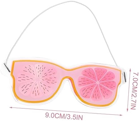 FOMIYES 4Pcs Reusable PVC Eye Mask Mixed Color Gel Cooling Eye Masks for Puffiness Relief and Eye Fatigue Shading Blindfolds for Relaxation and Soothing