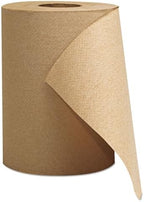 GEN 1804 Hardwound Roll Towels 1-Ply Brown 8-Inch x 300 ft 12 Rolls/Carton