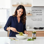 Casa Rinaldi Pesto alla Genovese in Olive Oil – Italian Genoese Basil Pesto Sauce – Ready-to-Use Italian Gourmet Condiment (180g)