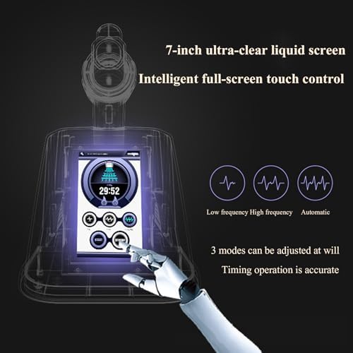 Terahertz Therapy Instrument, Meridian Health Therapy Instrument with Rotating Bracket, Temperature Control Range: 45~65°C, Smart Touch Control, Improve Physical Health